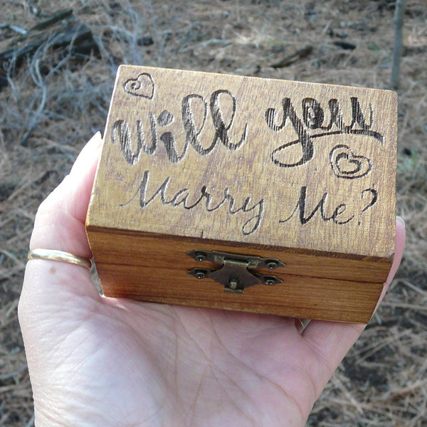 Will You Marry Me? Engagement Ring Promise Box