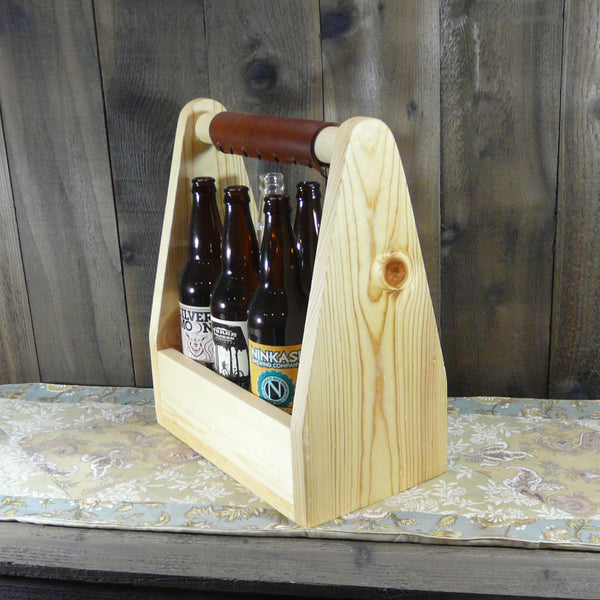 Simple Double Growler Carrier Holder - As Shown Holds Two 64oz Growler Bottles - Other Sizes Available