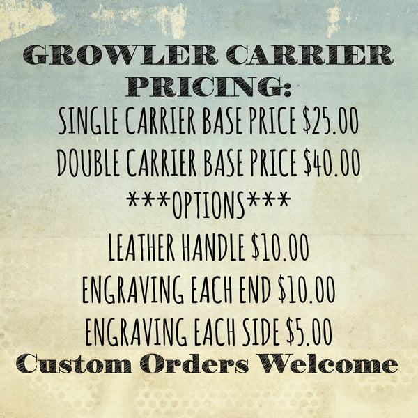 Single Growler Holder Bend Oregon Weekend Brew Carrier