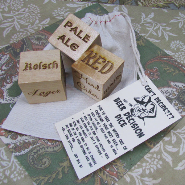 Beer Decision Dice - Craft Brew First World Problem Solver